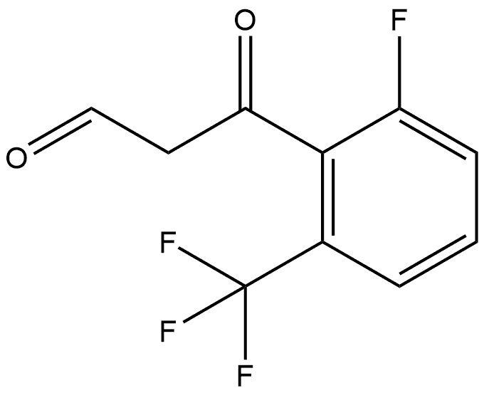 2-Fluoro-β-oxo-6-(trifluoromethyl)benzenepropanal Structure