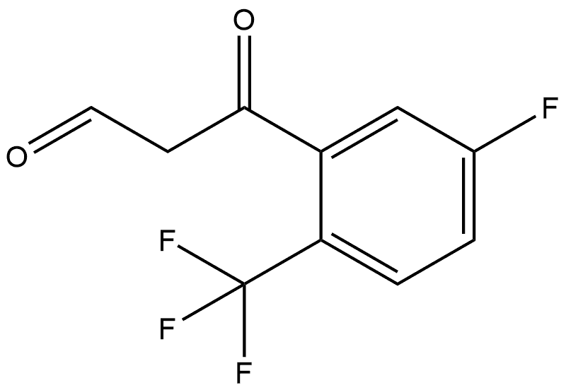 5-Fluoro-β-oxo-2-(trifluoromethyl)benzenepropanal Structure