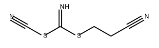 Carbonimidodithioic acid, cyano-, cyanomethyl methyl ester (9CI) Structure