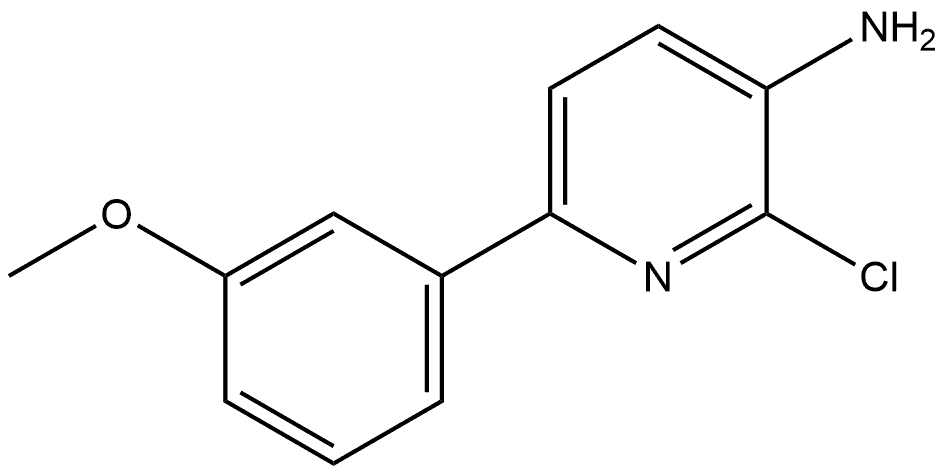 2-Chloro-6-(3-methoxyphenyl)-3-pyridinamine Structure