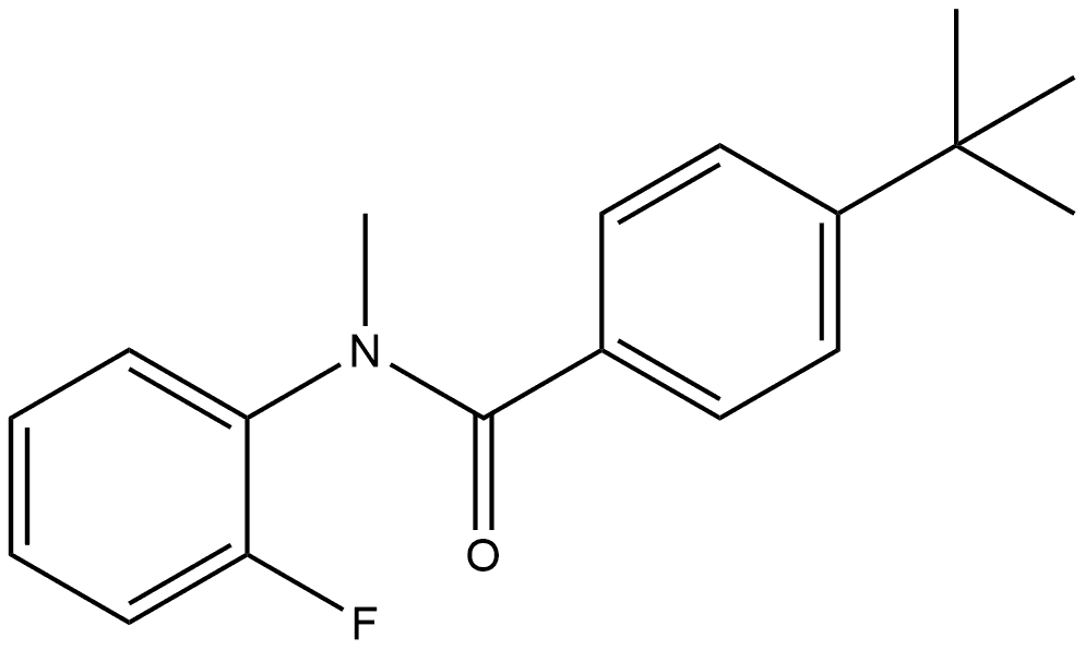 4-(1,1-Dimethylethyl)-N-(2-fluorophenyl)-N-methylbenzamide Structure