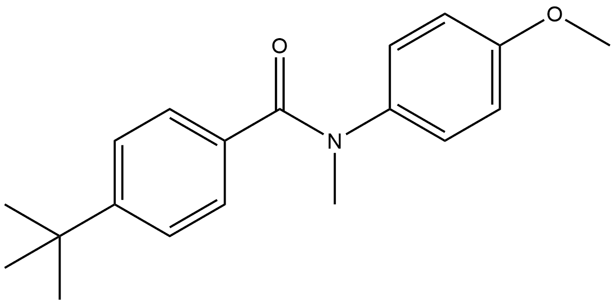 4-(1,1-Dimethylethyl)-N-(4-methoxyphenyl)-N-methylbenzamide Structure