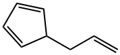 1,3-Cyclopentadiene, 5-(2-propen-1-yl)- Structure