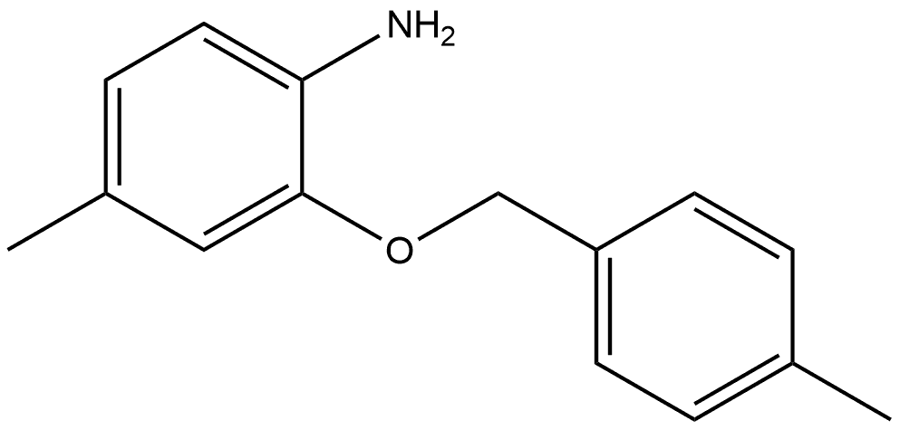 4-Methyl-2-[(4-methylphenyl)methoxy]benzenamine Structure