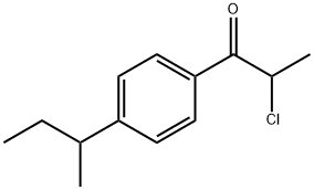 1-Propanone, 2-chloro-1-[4-(1-methylpropyl)phenyl]- Structure