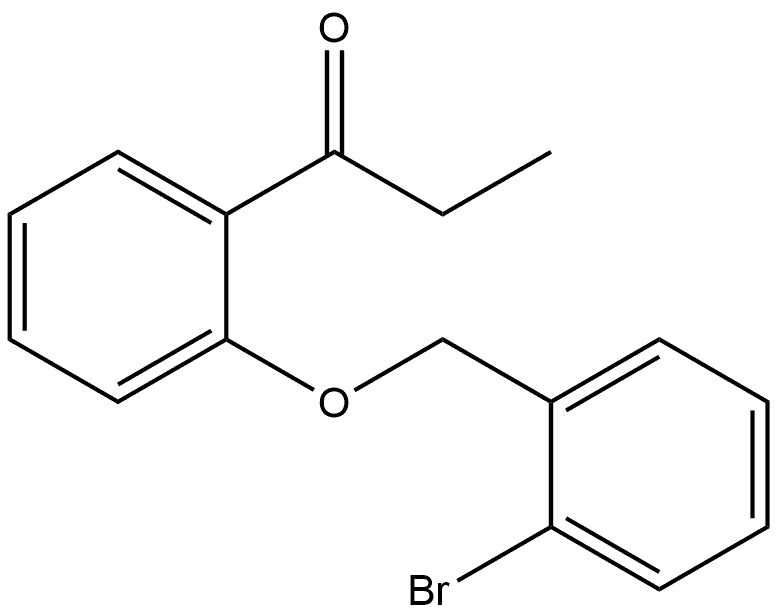 1-[2-[(2-Bromophenyl)methoxy]phenyl]-1-propanone Structure