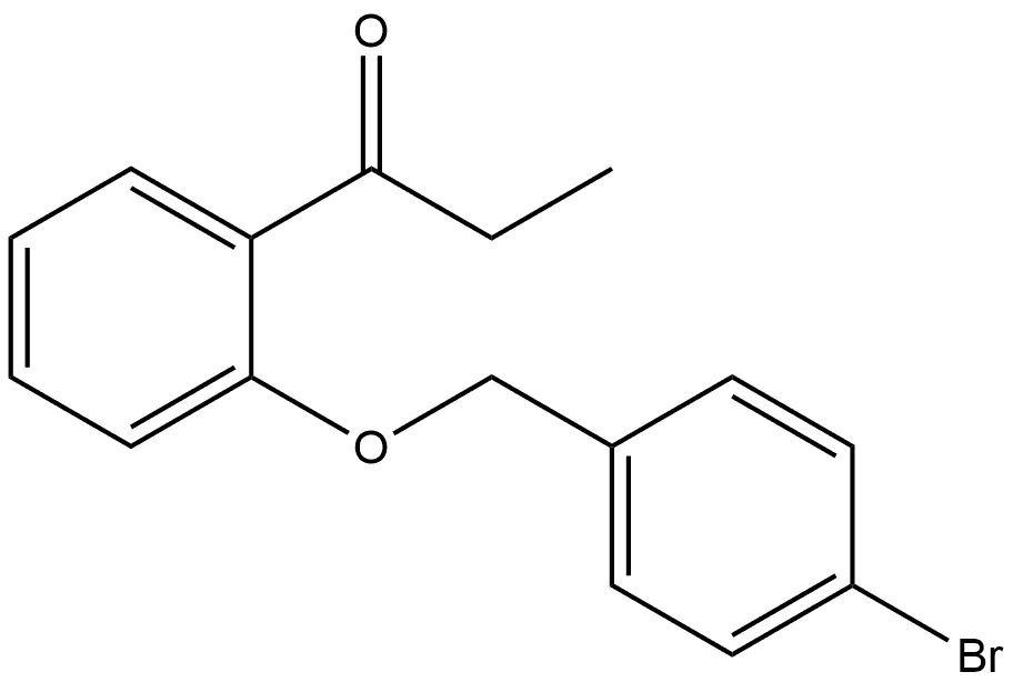 1-[2-[(4-Bromophenyl)methoxy]phenyl]-1-propanone Structure