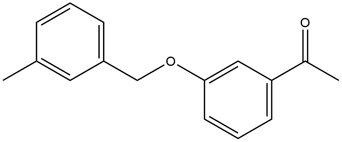 1-[3-[(3-Methylphenyl)methoxy]phenyl]ethanone Structure