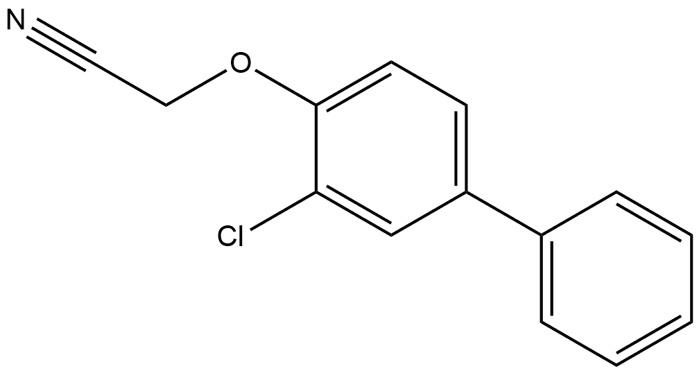 2-[(3-Chloro[1,1'-biphenyl]-4-yl)oxy]acetonitrile Structure