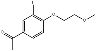 1-[3-Fluoro-4-(2-methoxyethoxy)phenyl]ethanone Structure