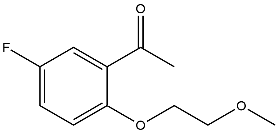 1-[5-Fluoro-2-(2-methoxyethoxy)phenyl]ethanone Structure