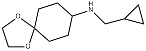 N-(cyclopropylmethyl)-1,4-dioxaspiro[4.5]decan-8-amine Structure