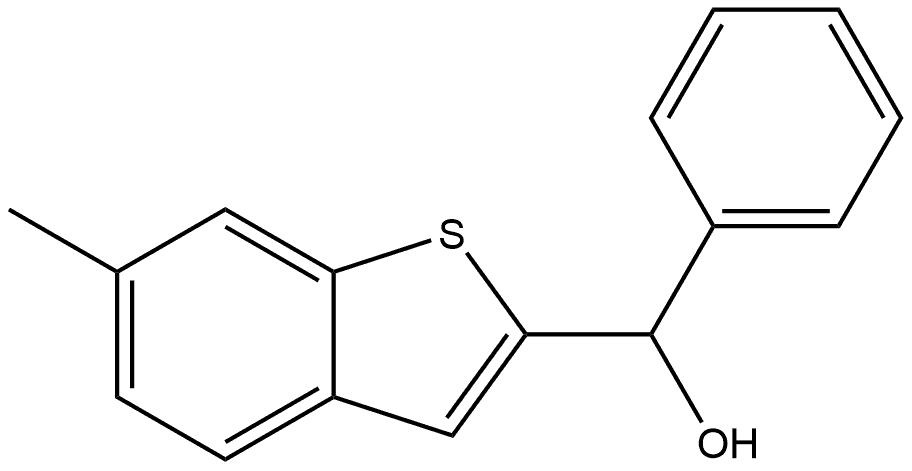 6-Methyl-α-phenylbenzo[b]thiophene-2-methanol Structure