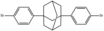 Tricyclo[3.3.1.13,7]decane, 1,3-bis(4-bromophenyl)- Structure