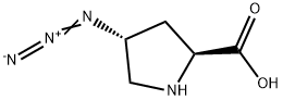 (4R)-4-Azido-L-proline Structure