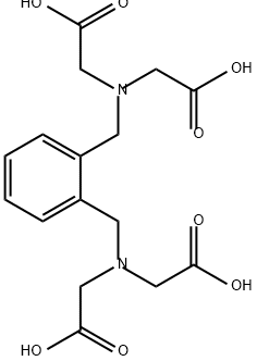 Glycine, N,N'-[1,2-phenylenebis(methylene)]bis[N-(carboxymethyl)- 구조식 이미지