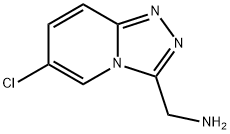 1,2,4-Triazolo[4,3-a]pyridine-3-methanamine, 6-chloro- Structure