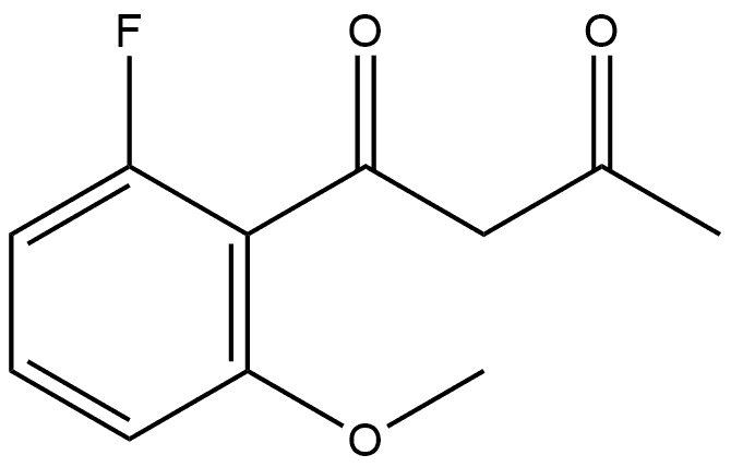 1-(2-Fluoro-6-methoxyphenyl)-1,3-butanedione Structure