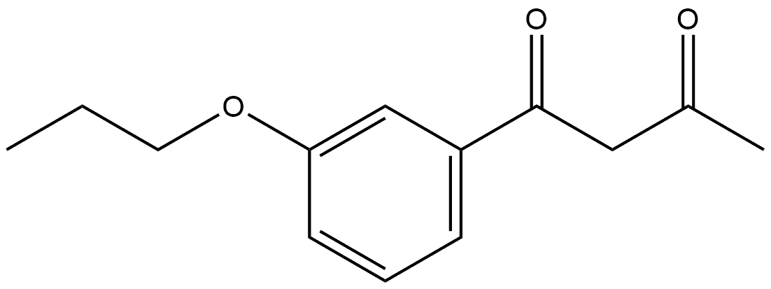 1-(3-Propoxyphenyl)-1,3-butanedione Structure