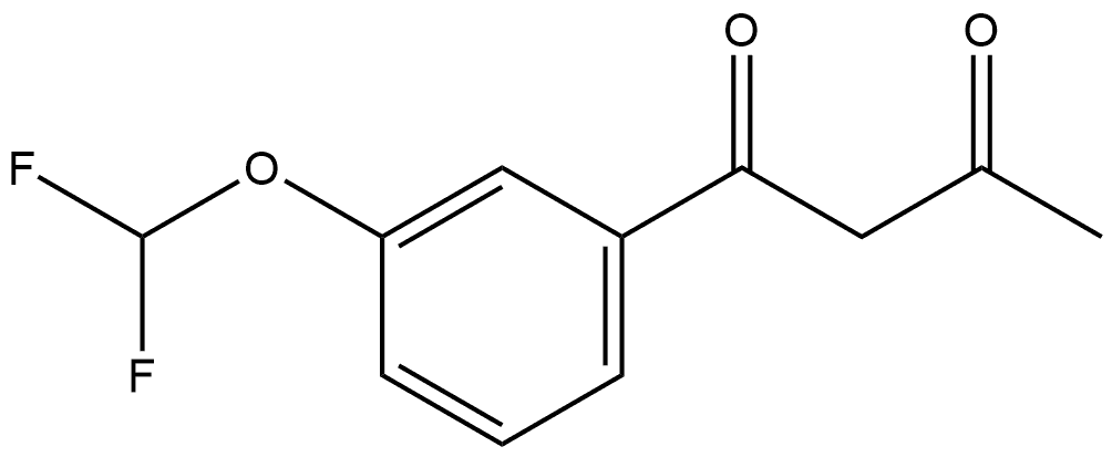 1-[3-(Difluoromethoxy)phenyl]-1,3-butanedione Structure