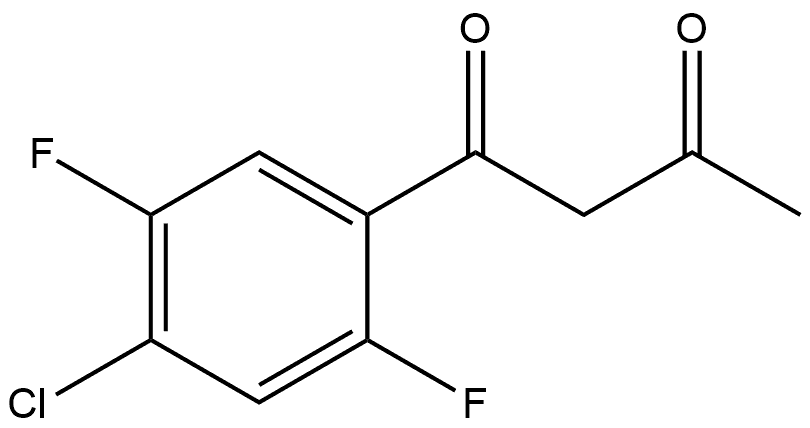 1-(4-Chloro-2,5-difluorophenyl)-1,3-butanedione Structure