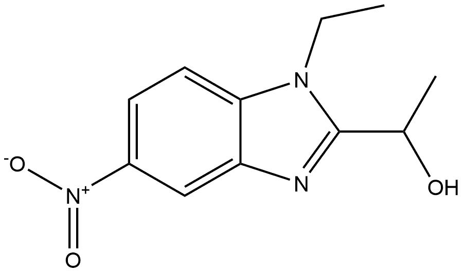 1-(1-ethyl-5-nitro-1H-benzimidazol-2-yl)ethanol Structure