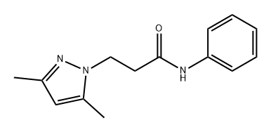 1H-Pyrazole-1-propanamide, 3,5-dimethyl-N-phenyl- Structure