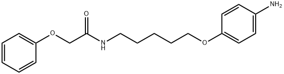 Acetamide, N-[5-(4-aminophenoxy)pentyl]-2-phenoxy- 구조식 이미지