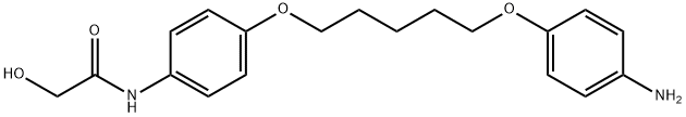 Acetamide, N-[4-[[5-(4-aminophenoxy)pentyl]oxy]phenyl]-2-hydroxy- 구조식 이미지