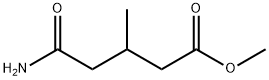 Pentanoic acid, 5-amino-3-methyl-5-oxo-, methyl ester Structure