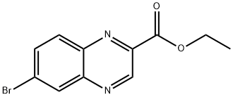 2-Quinoxalinecarboxylic acid, 6-bromo-, ethyl ester Structure