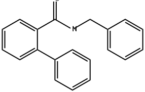 [1,1'-Biphenyl]-2-carboxamide, N-(phenylmethyl)- Structure