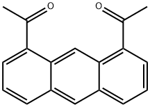 Ethanone, 1,1'-(1,8-anthracenediyl)bis- Structure