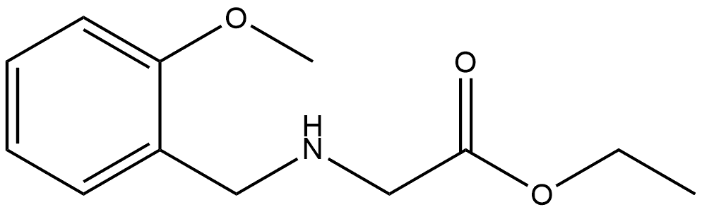 Ethyl 2-[(2-methoxybenzyl)amino]acetate Structure