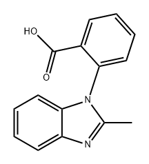 Benzoic acid, 2-(2-methyl-1H-benzimidazol-1-yl)- Structure