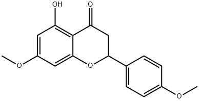 4H-1-Benzopyran-4-one, 2,3-dihydro-5-hydroxy-7-methoxy-2-(4-methoxyphenyl)- Structure