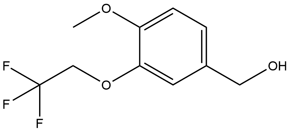 4-Methoxy-3-(2,2,2-trifluoroethoxy)benzenemethanol Structure