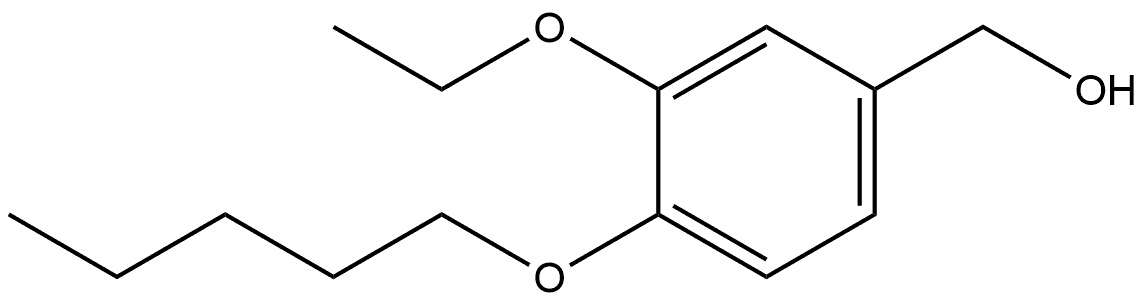 3-Ethoxy-4-(pentyloxy)benzenemethanol Structure