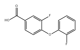 Benzoic acid, 3-fluoro-4-(2-fluorophenoxy)- Structure