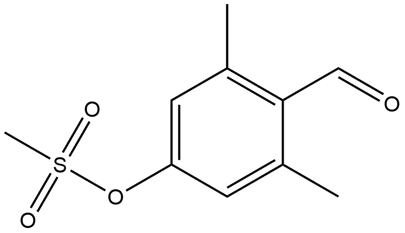 2,6-Dimethyl-4-[(methylsulfonyl)oxy]benzaldehyde Structure