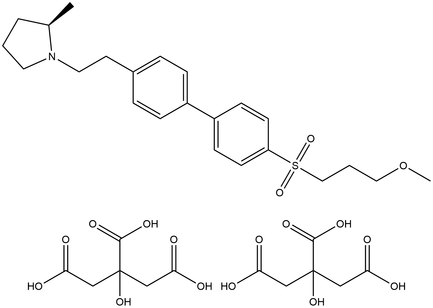 APD-916 dicitrate Structure