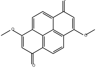 1,6-Pyrenedione, 3,8-dimethoxy- 구조식 이미지