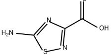 1,2,4-Thiadiazole-3-carboxylic acid, 5-amino- 구조식 이미지