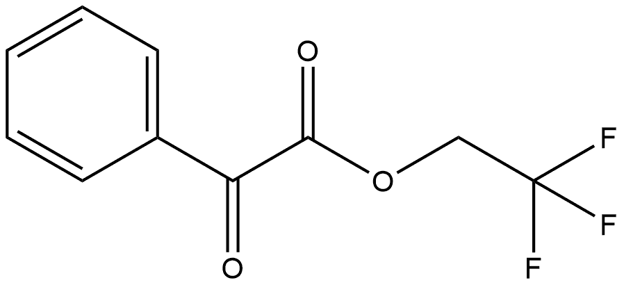 Benzeneacetic acid, α-oxo-, 2,2,2-trifluoroethyl ester Structure