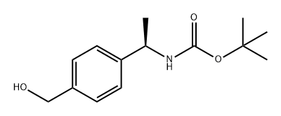 Carbamic acid, N-[(1R)-1-[4-(hydroxymethyl)phenyl]ethyl]-, 1,1-dimethylethyl ester Structure