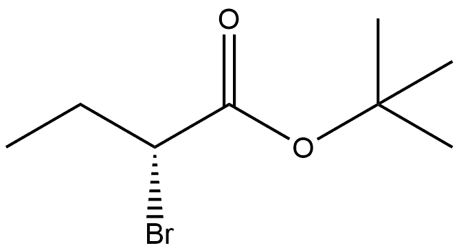 Butanoic acid, 2-bromo-, 1,1-dimethylethyl ester, (R)- (9CI) Structure