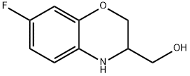 2H-1,4-Benzoxazine-3-methanol, 7-fluoro-3,4-dihydro- 구조식 이미지