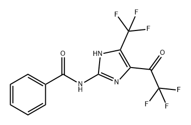 Benzamide, N-[4-(2,2,2-trifluoroacetyl)-5-(trifluoromethyl)-1H-imidazol-2-yl]- Structure