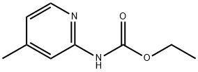 Carbamic acid, N-(4-methyl-2-pyridinyl)-, ethyl ester Structure