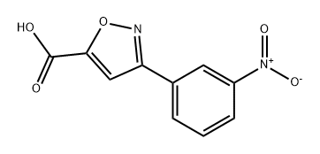 5-Isoxazolecarboxylic acid, 3-(3-nitrophenyl)- 구조식 이미지